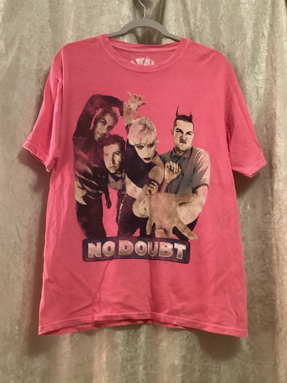 No Doubt Hot Pink Short Sleeved Band T-shirt